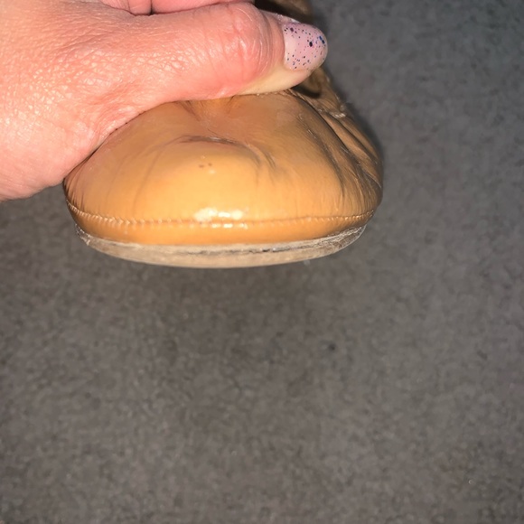 Tory Burch Royal Tan Eddie-naplak Ballerina Flats - Picture 5 of 6